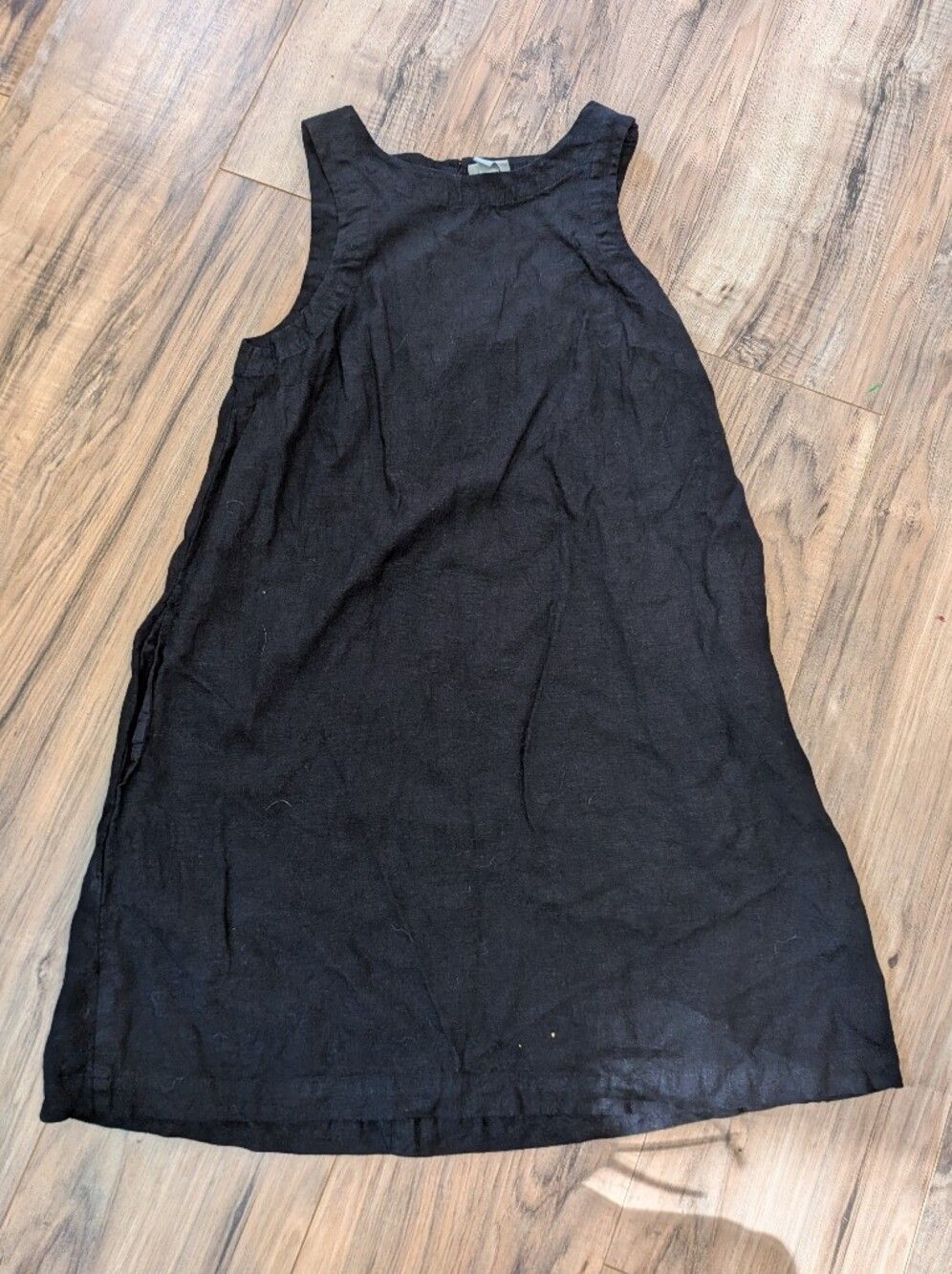 a new day Black A-Line Linen Dress, XS
